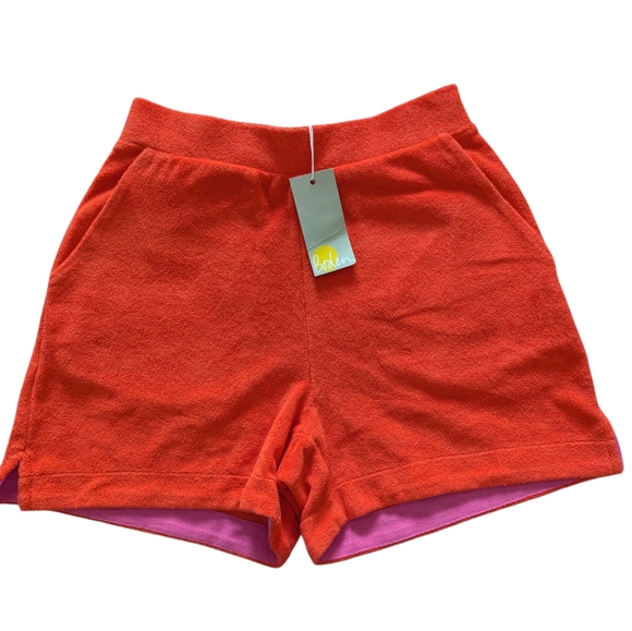 Boden Pants - BODEN Erica Towelling Shorts Orange Cotton Terrycloth Shorts Size 2